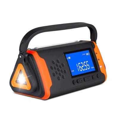 TRIANGL Noodradio met zonnepanelen – 4000 mAh
